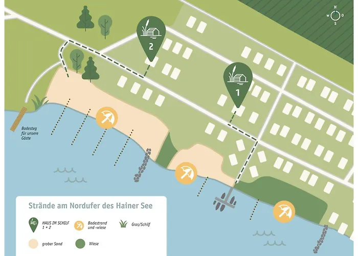 Haus im Schilf - Ferienwohnungen am Hainer See bei Leipzig
